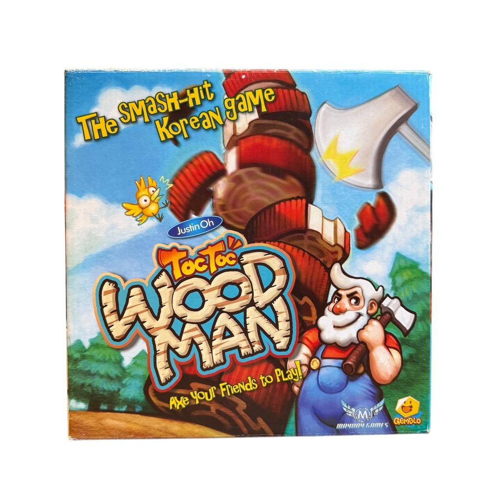 Mayday Games Toc Toc Woodman Board Game Rare Complete Set Dexterity Party Game